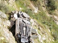سقوط سمند به دره در محور ایلام ـ بدره ۲ کشته برجا گذاشت