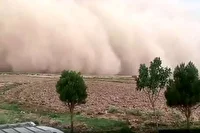 طوفان شدید در جوین خراسان رضوی با سرعت ۱۱۲ کیلومتر